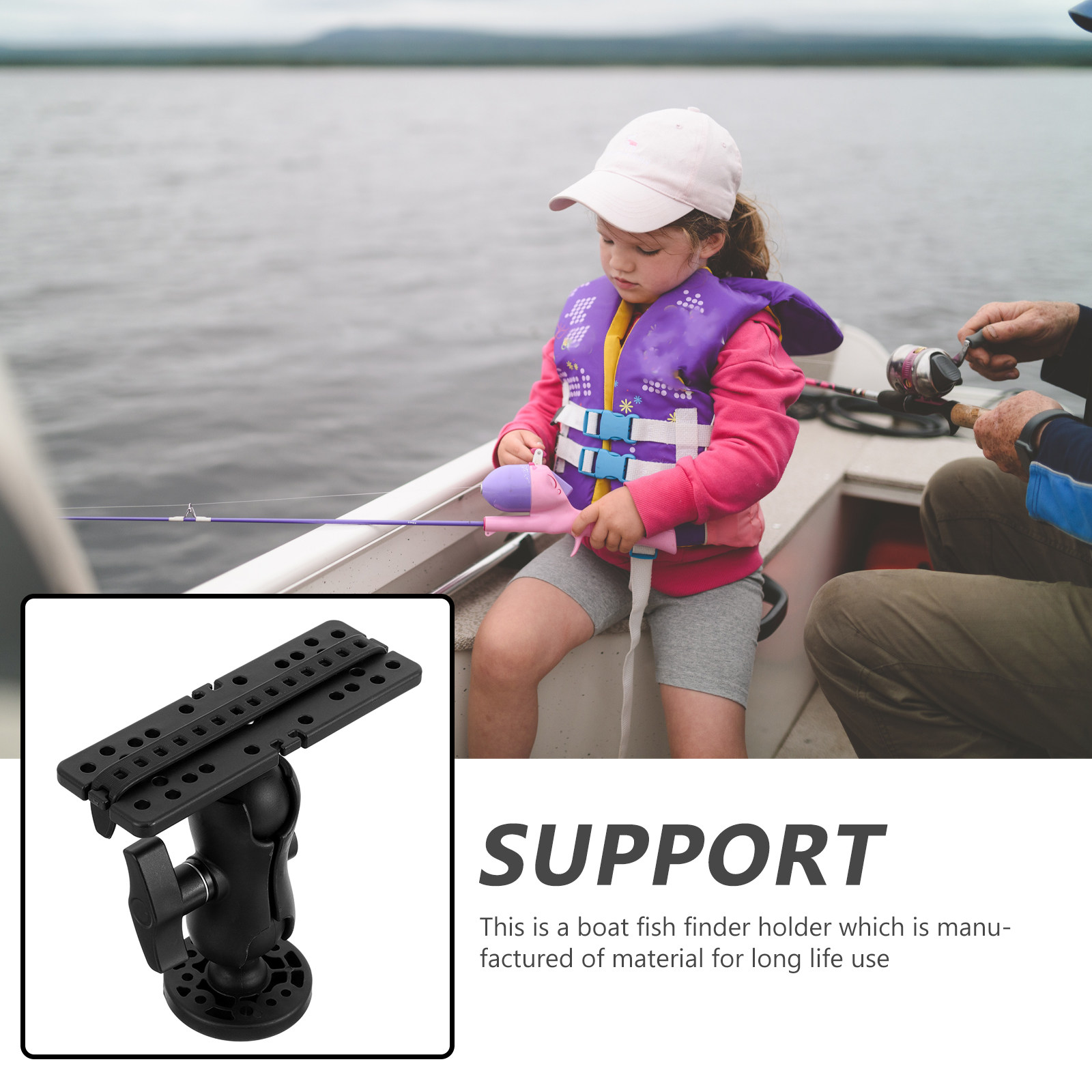 Premium Fish Finder Mount Brac - Fishing Kayak Fish Finder Mount 评论和价格